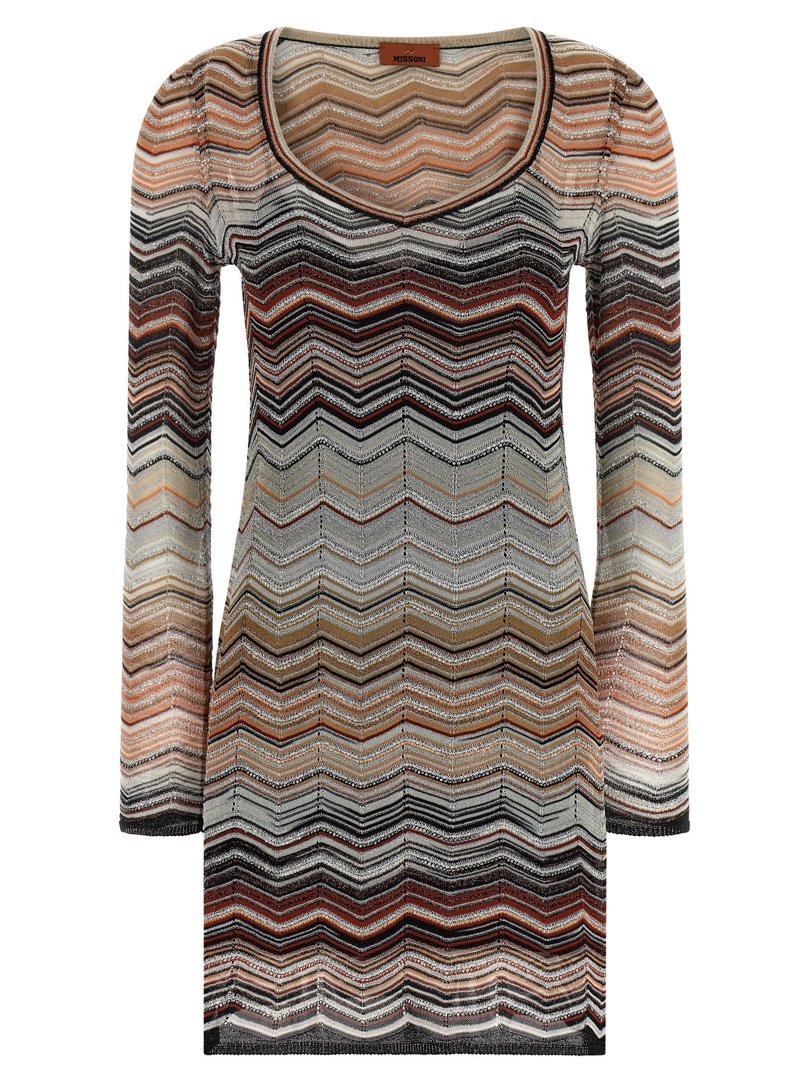 Missoni Chevron Lamé Dress