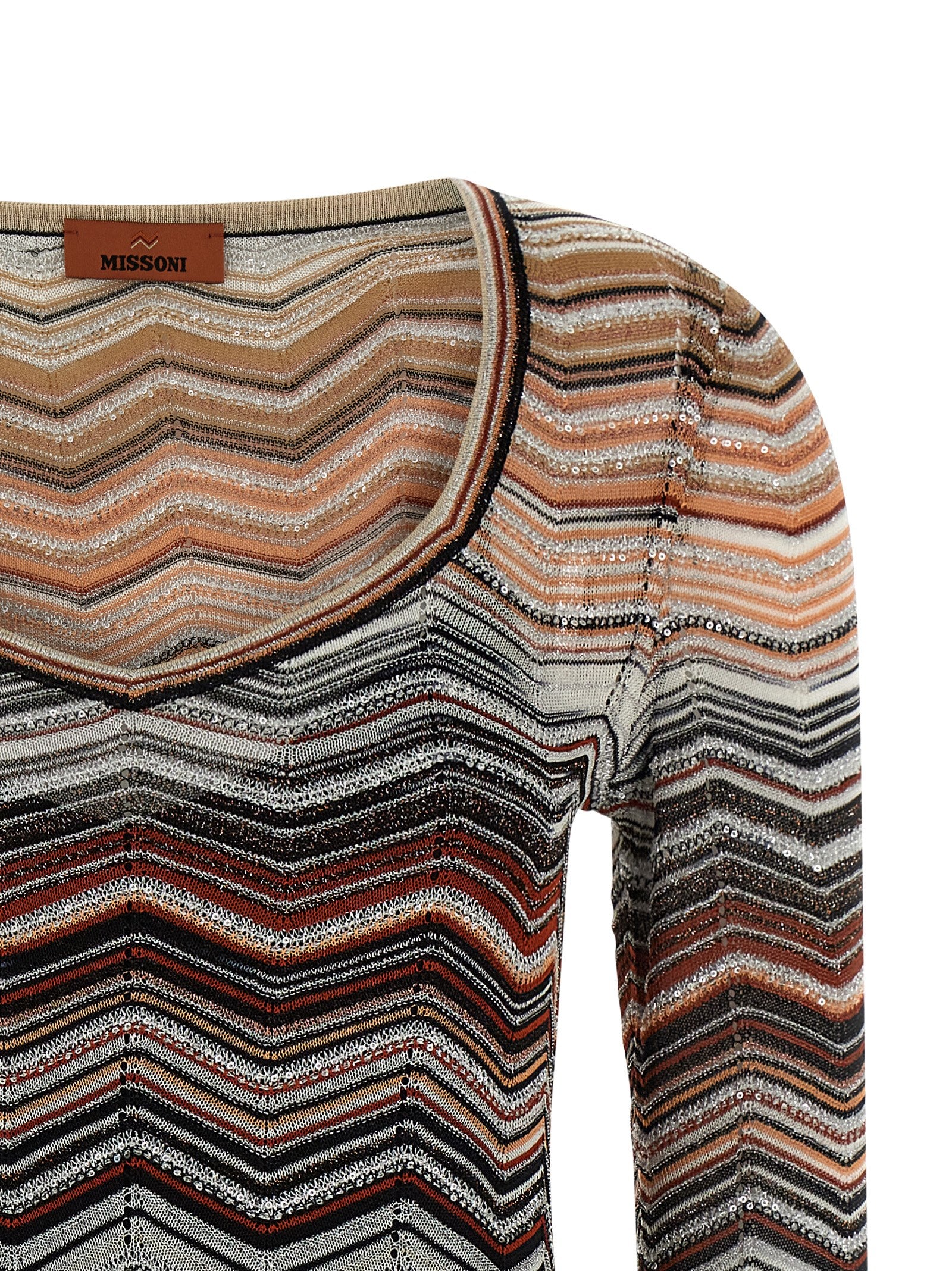 Missoni Chevron Lamé Dress
