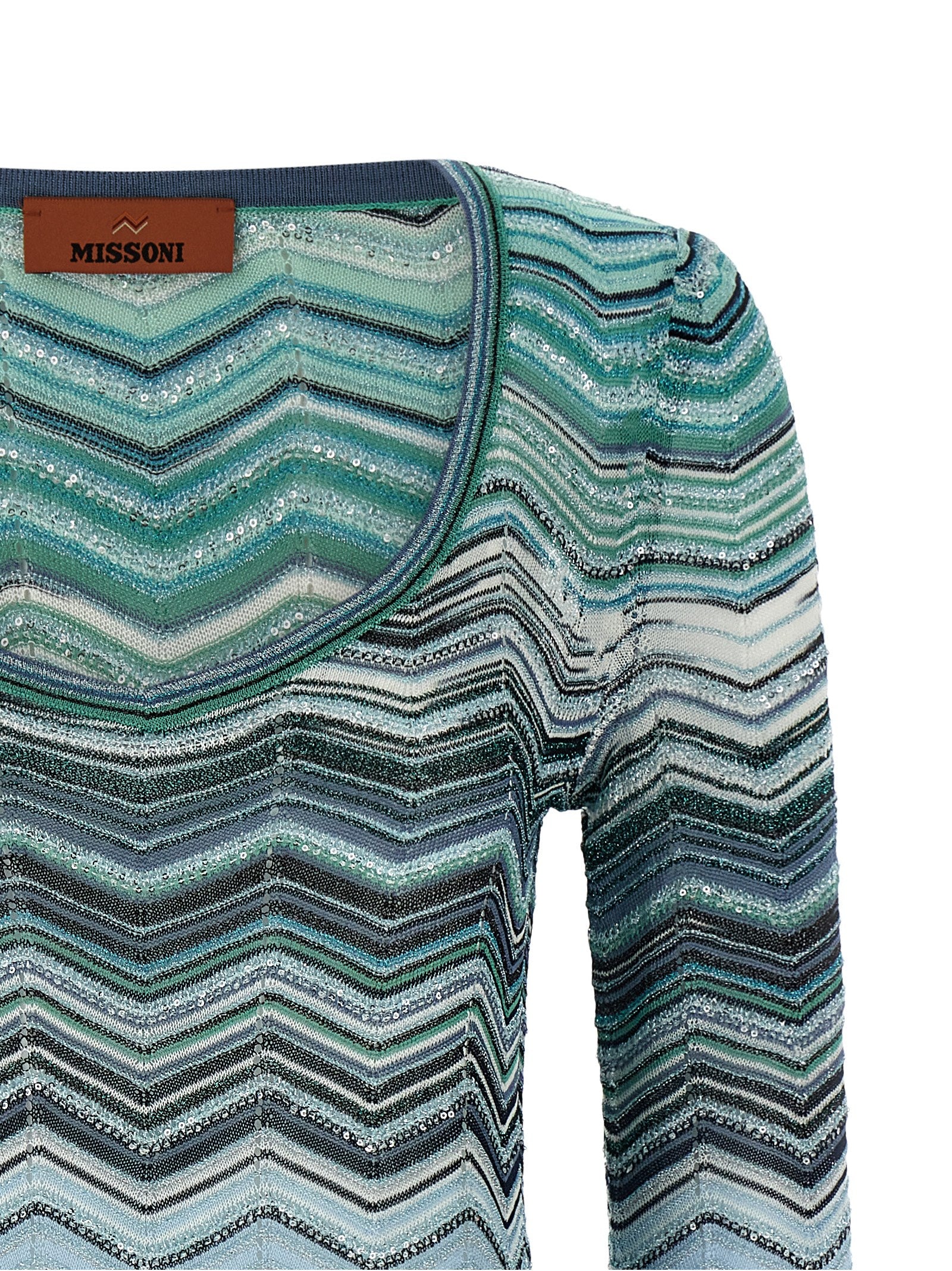 Missoni Chevron Lamé Dress