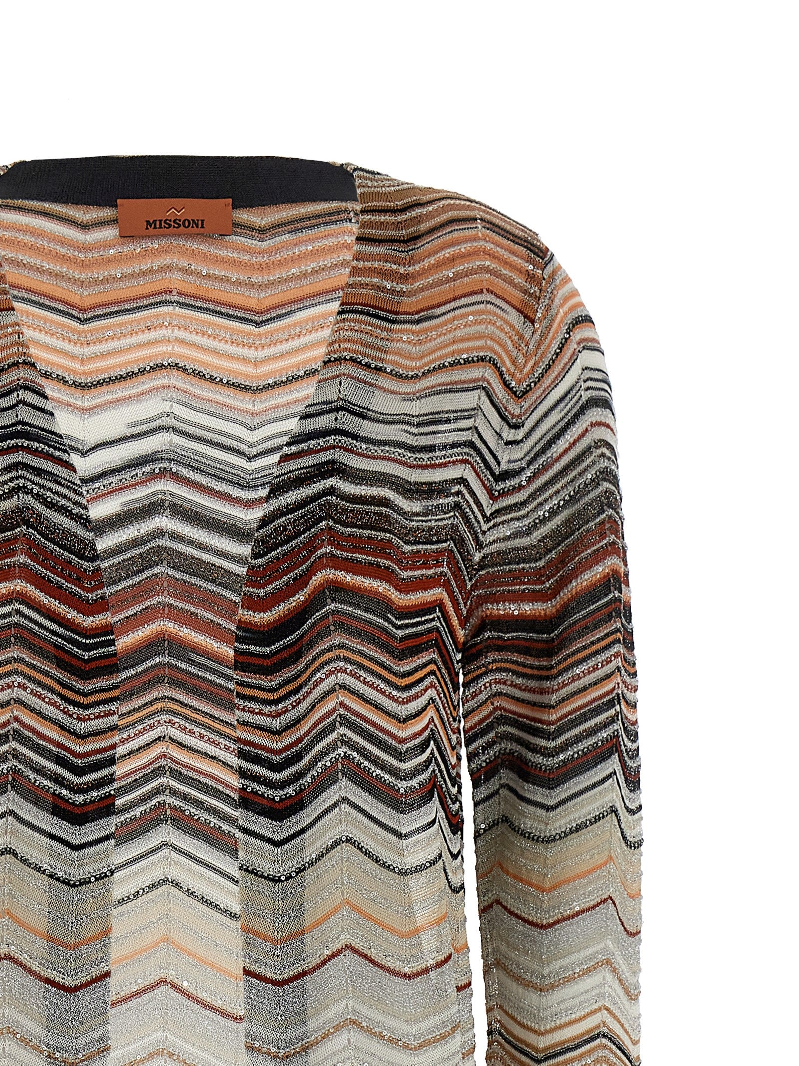 Missoni Chevron Lamé Cardigan