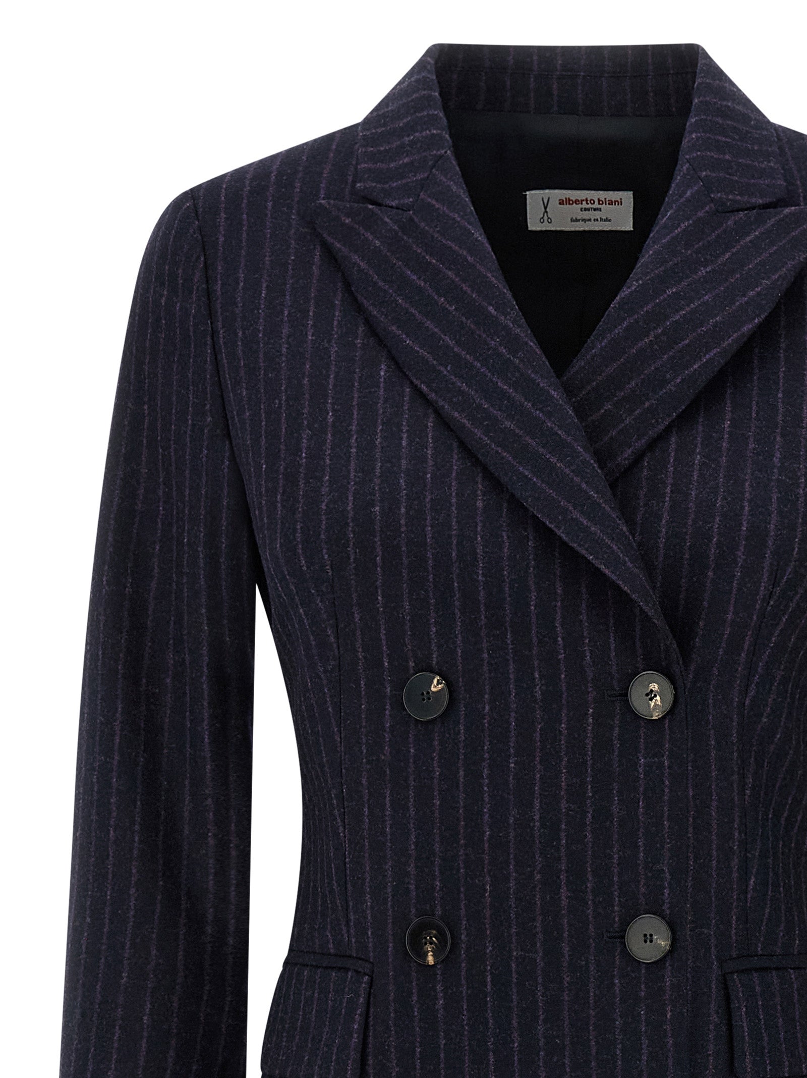 Alberto Biani Pinstripe Coat
