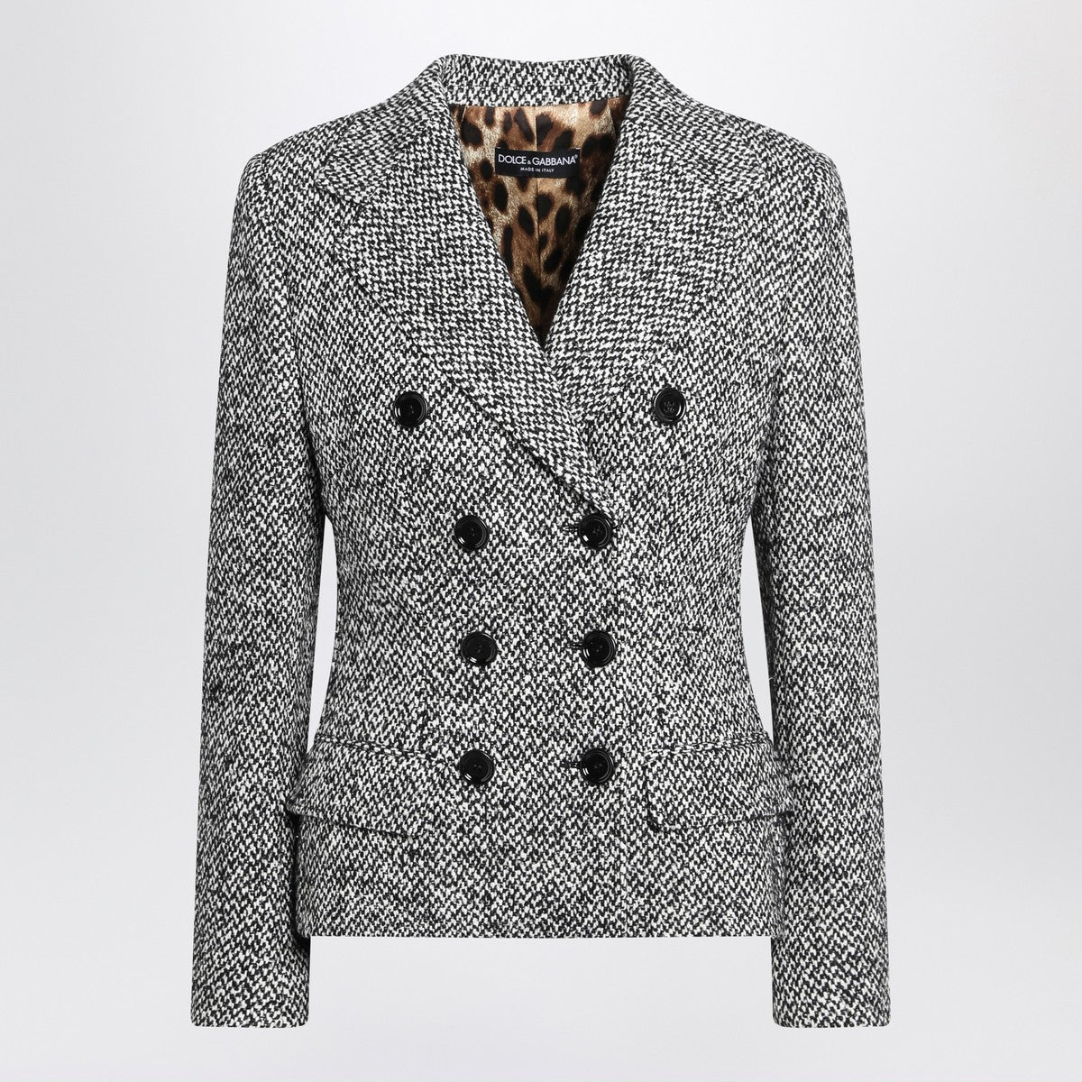 Dolce & Gabbana Dolce&Gabbana Single-breasted speckled wool-blend jacket