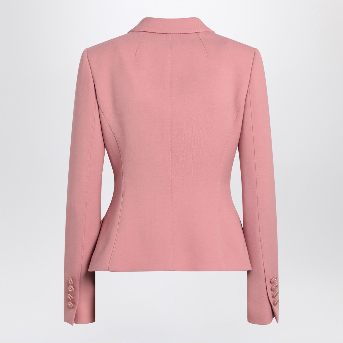 Dolce & Gabbana Dolce&Gabbana Single-breasted pink wool jacket