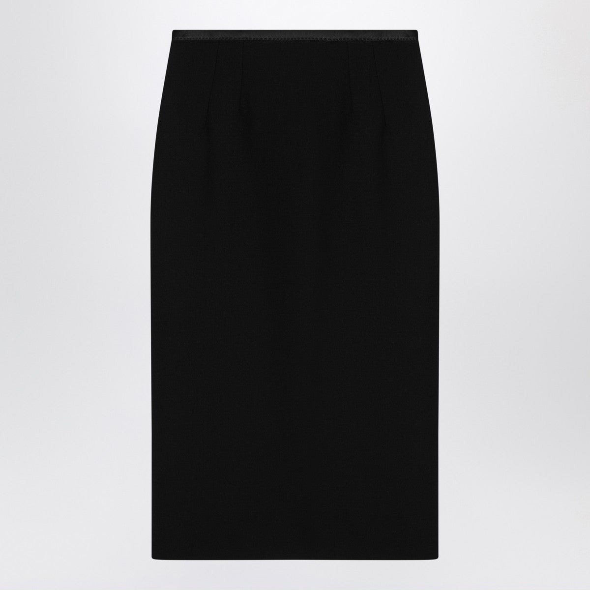 Dolce & Gabbana Dolce&Gabbana Black pencil skirt in wool crêpe