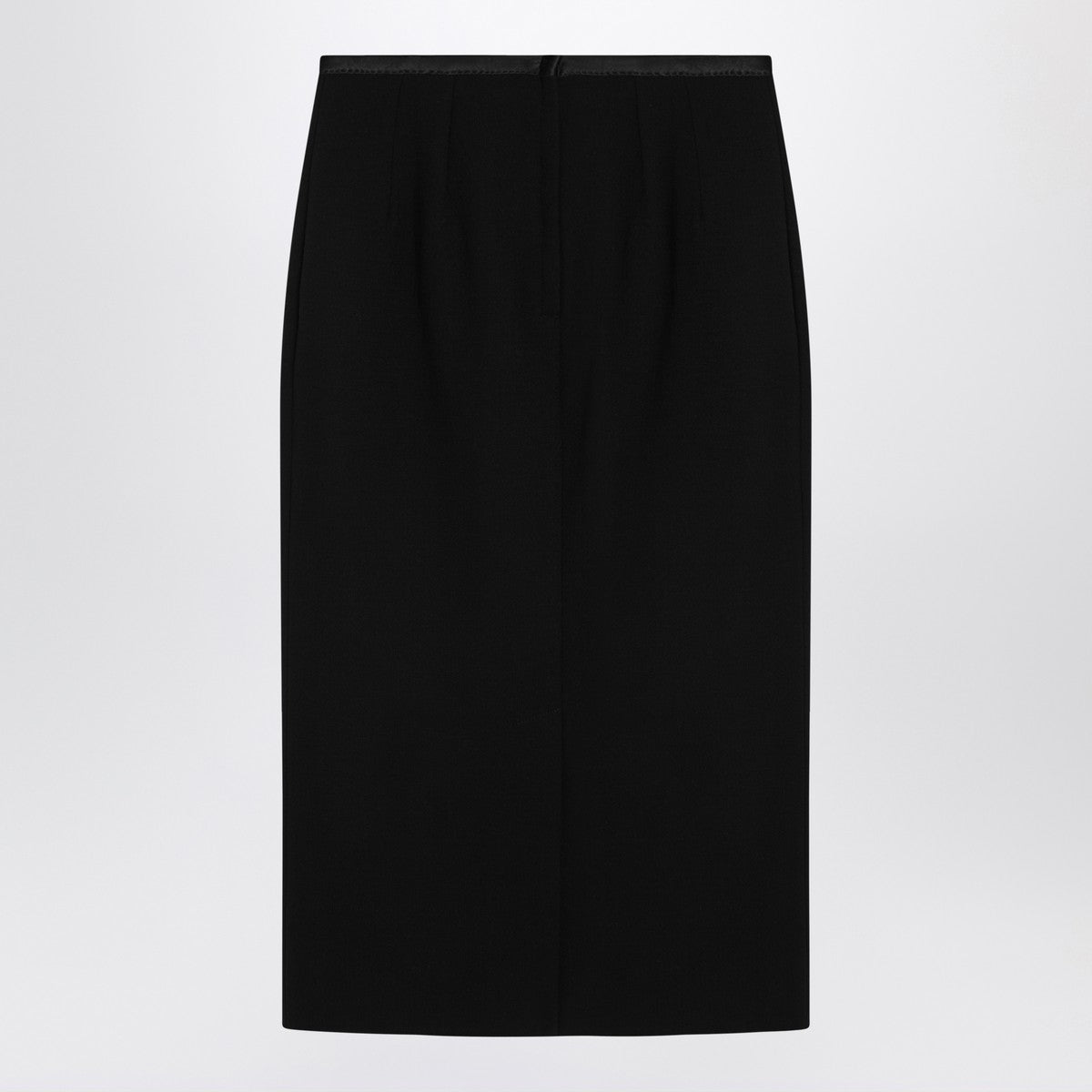 Dolce & Gabbana Dolce&Gabbana Black pencil skirt in wool crêpe