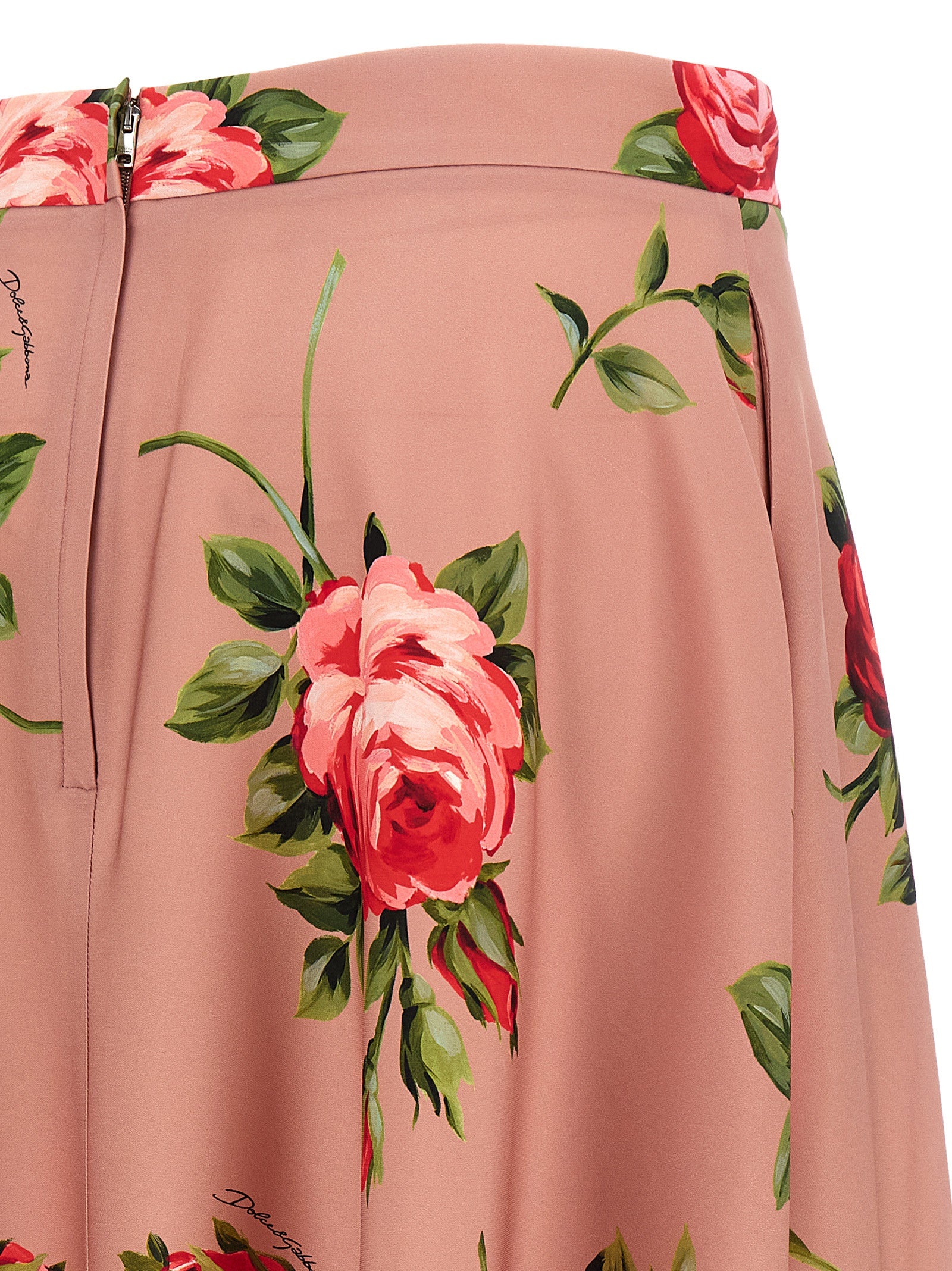 Dolce & Gabbana Bouquet Rose Skirt