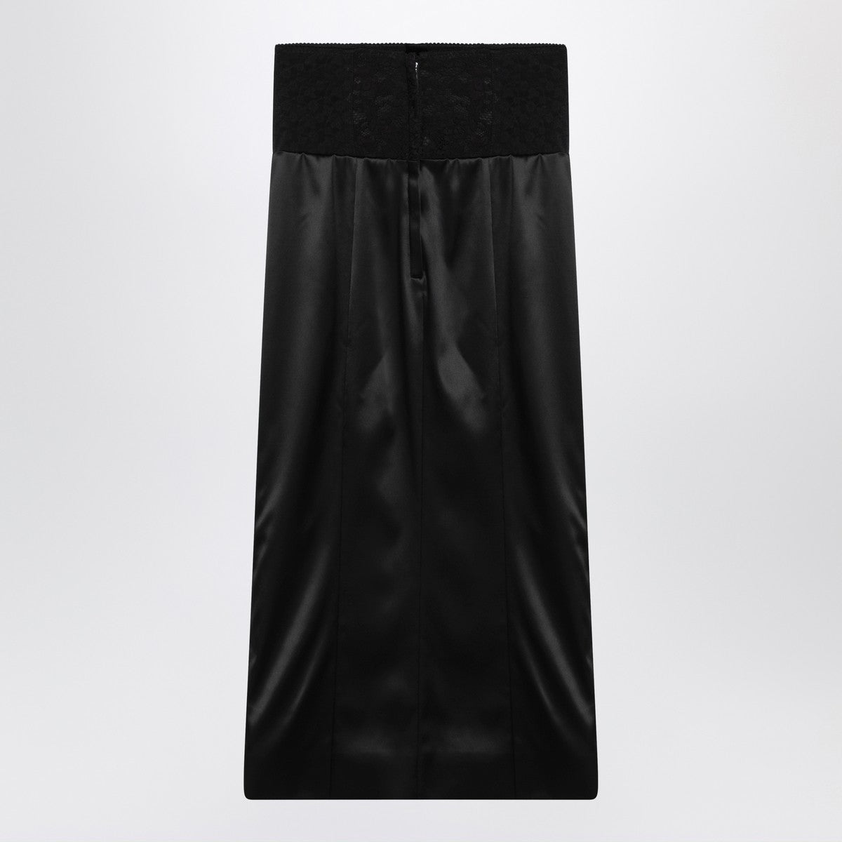 Dolce & Gabbana Dolce&Gabbana Black midi skirt with corset belt