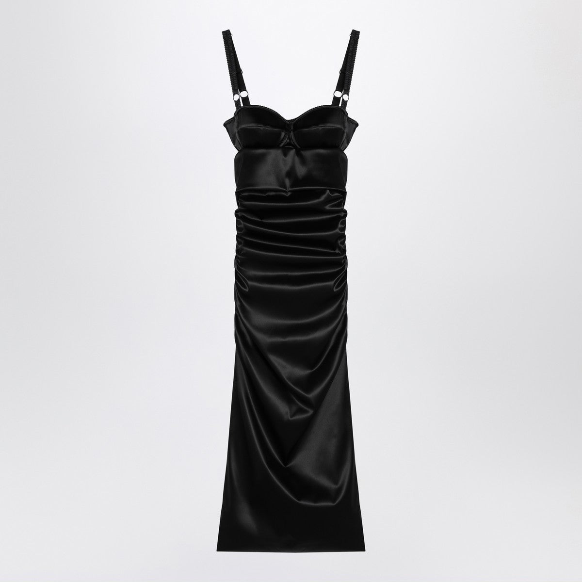 Dolce & Gabbana Dolce&Gabbana Draped black dress with bra detail