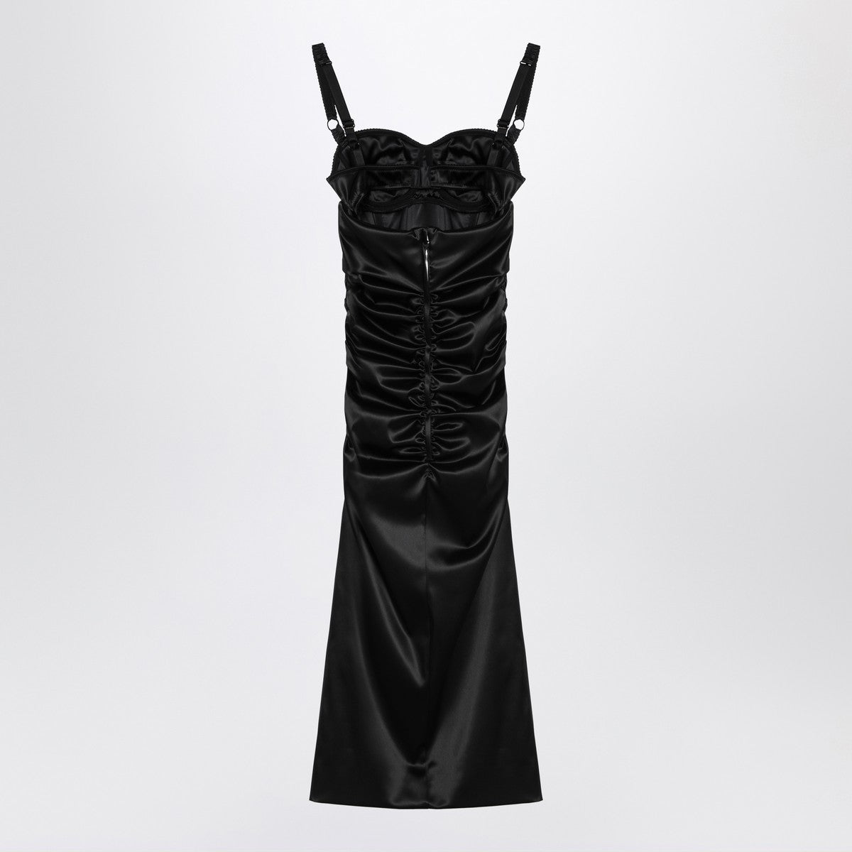 Dolce & Gabbana Dolce&Gabbana Draped black dress with bra detail