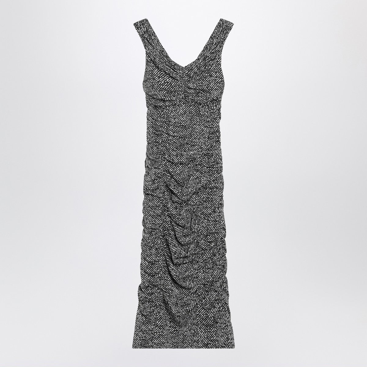 Dolce & Gabbana Dolce&Gabbana Diagonal print dress in silk blend