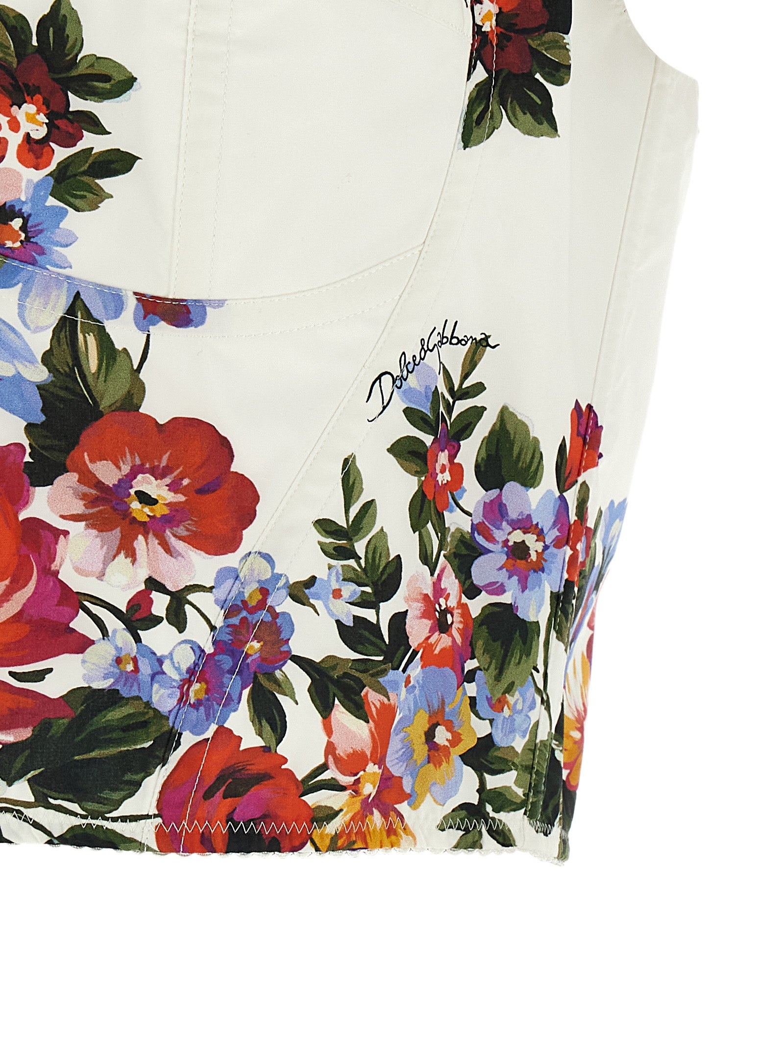 Dolce & Gabbana Mazzo Di Fiori Print Top