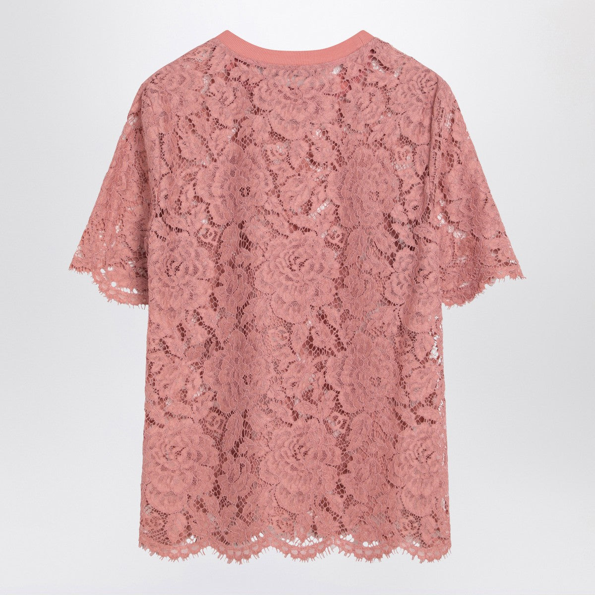 Dolce & Gabbana Dolce&Gabbana Pink lace T-shirt