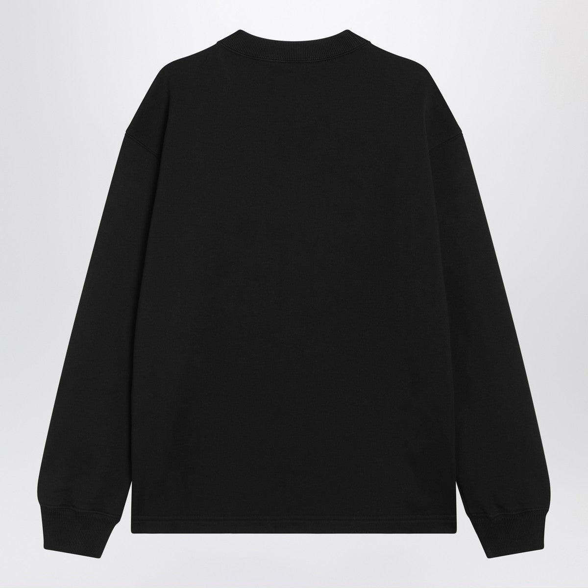 Dolce & Gabbana Dolce&Gabbana Black cotton sweatshirt with logo patch