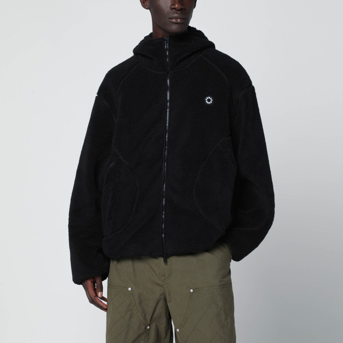 KENZO Black hooded fleece