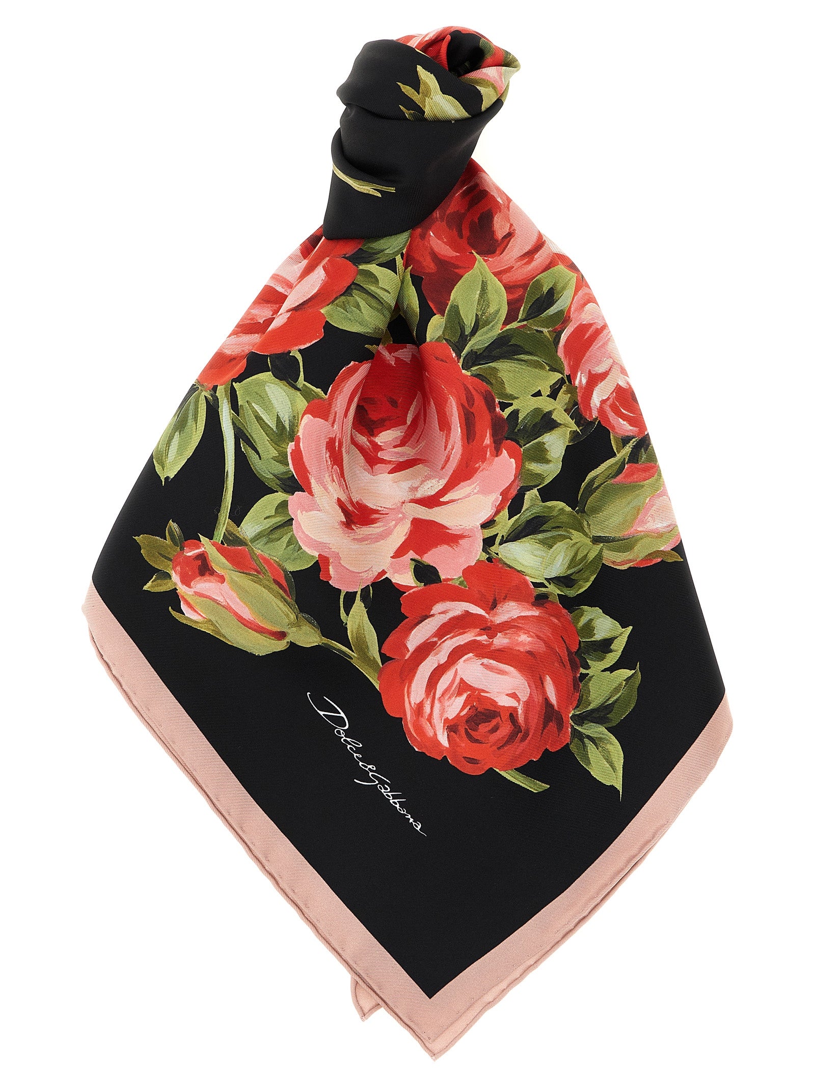 Dolce & Gabbana Bouquet Rose Scarf