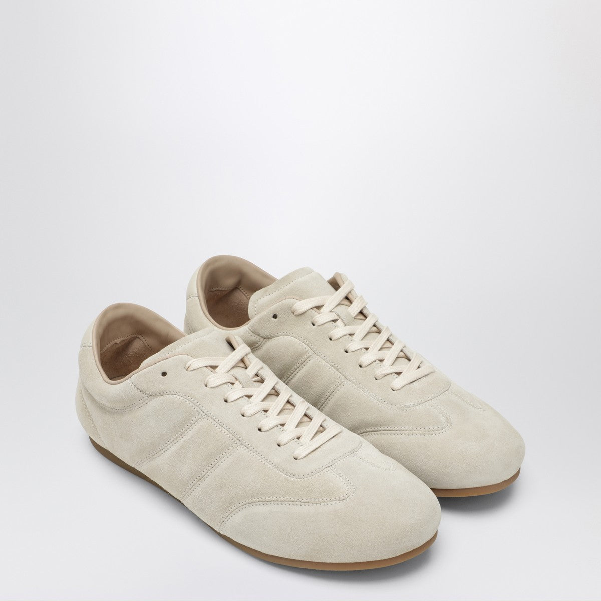 LEMAIRE Soft Runner Sneakers in Ivory Suede