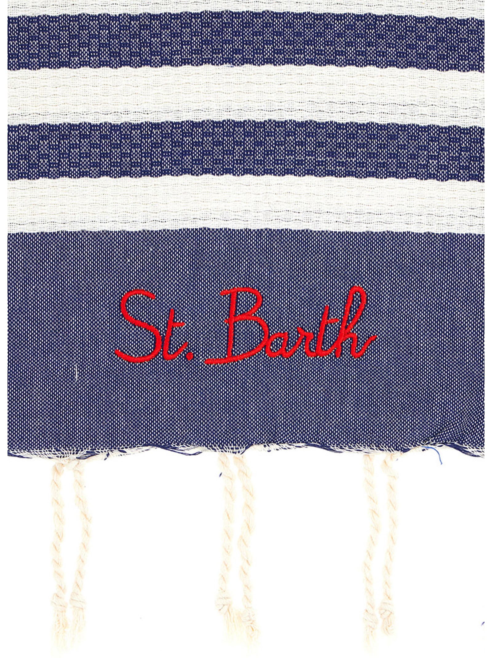 Mc2 Saint Barth Logo Embroidery Beach Towel
