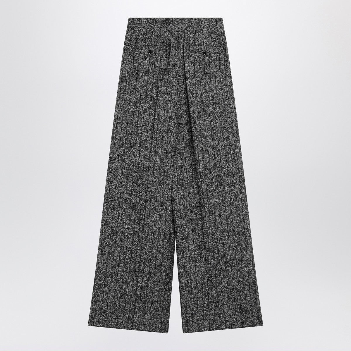 Dolce & Gabbana Dolce&Gabbana Wide dark grey striped trousers