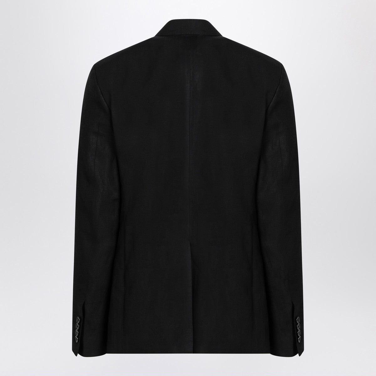 Dolce & Gabbana Dolce&Gabbana Black single-breasted linen jacket
