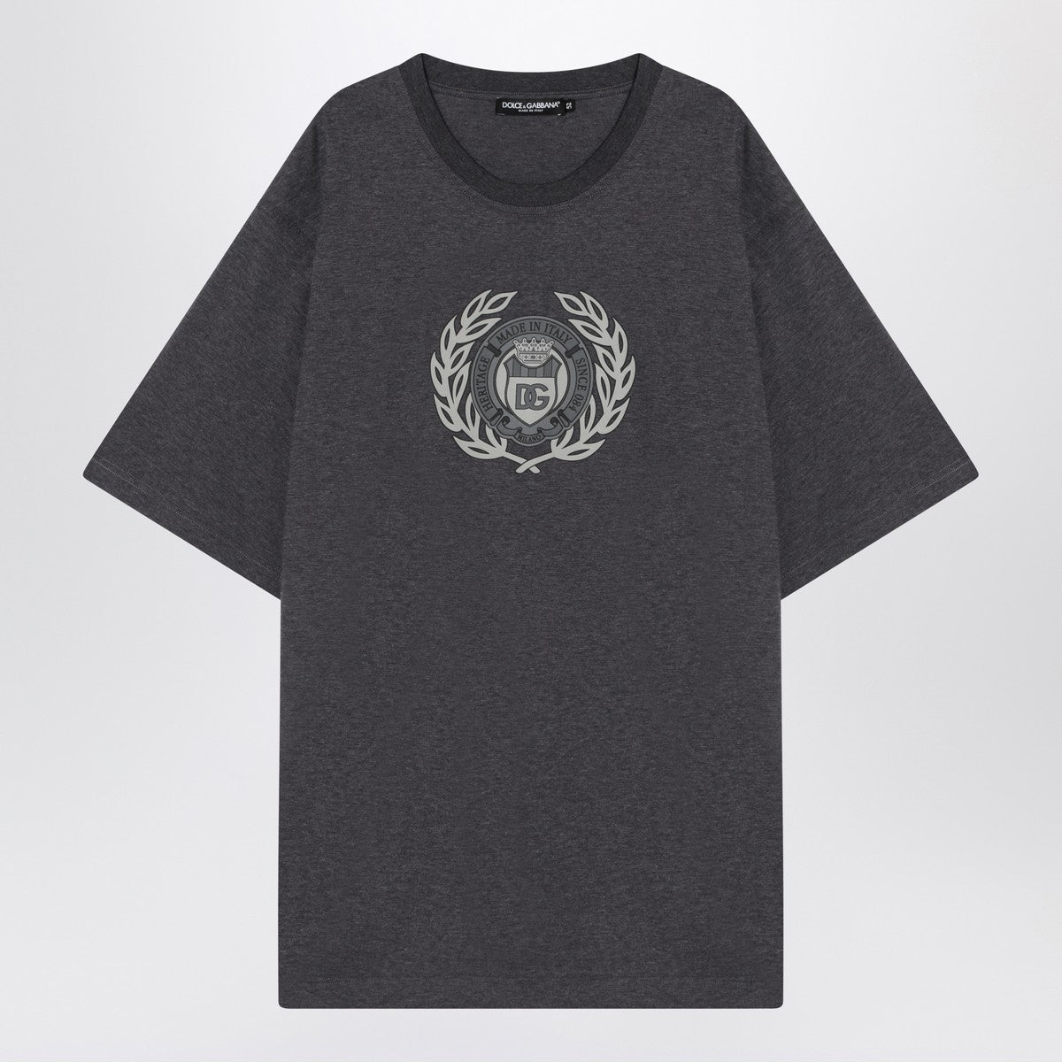 Dolce & Gabbana Dolce&Gabbana Gray cotton T-shirt with print