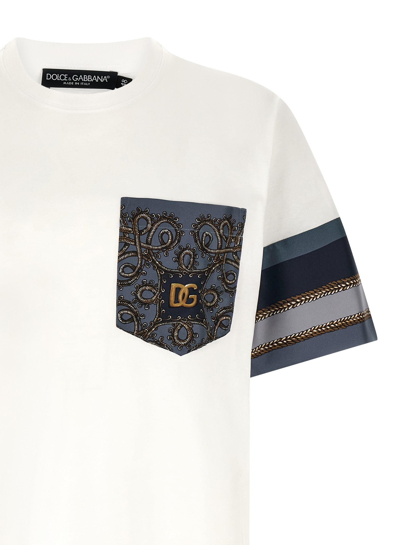 Dolce & Gabbana Cargo Silk Insert T-shirt