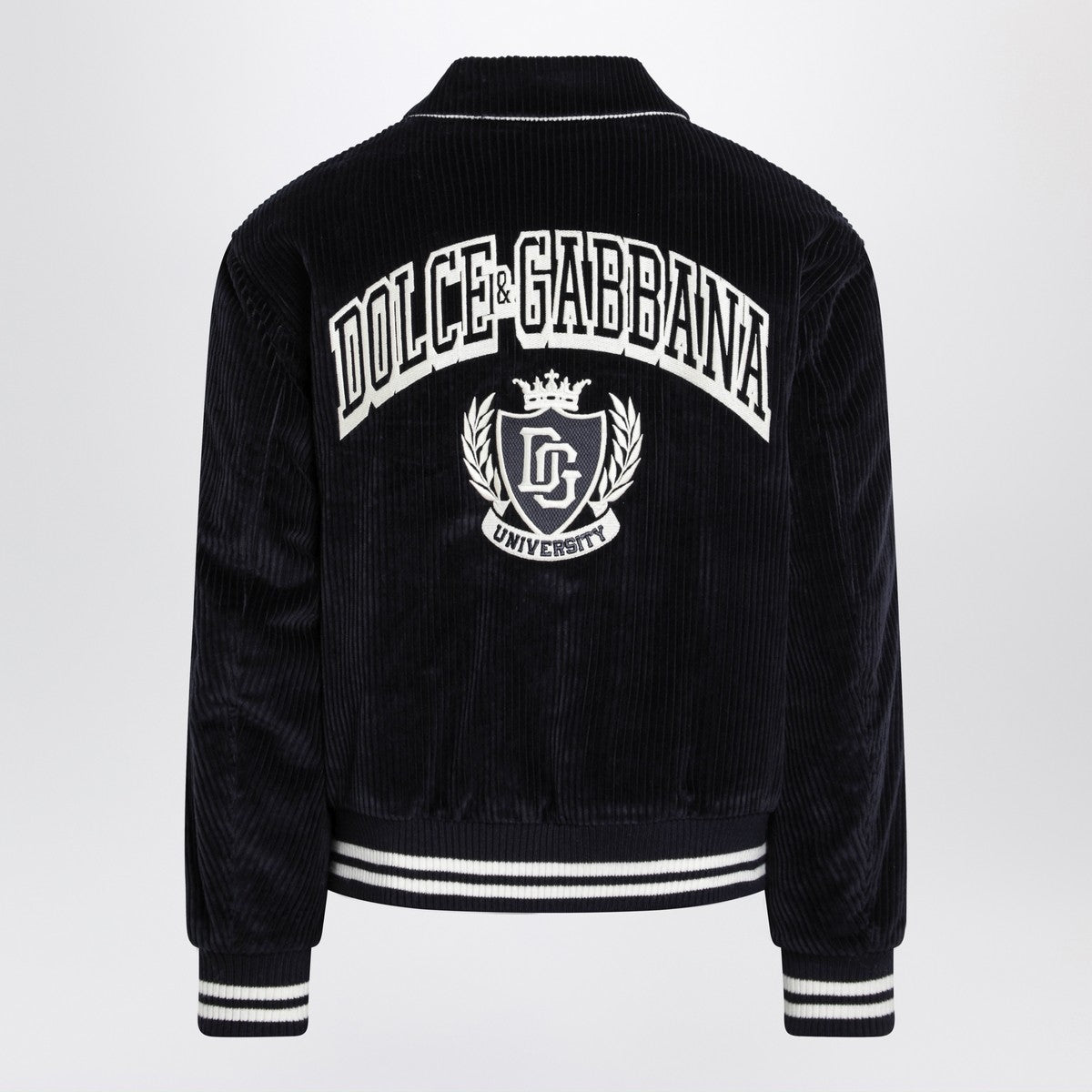 Dolce & Gabbana Dolce&Gabbana Navy corduroy Varsity bomber