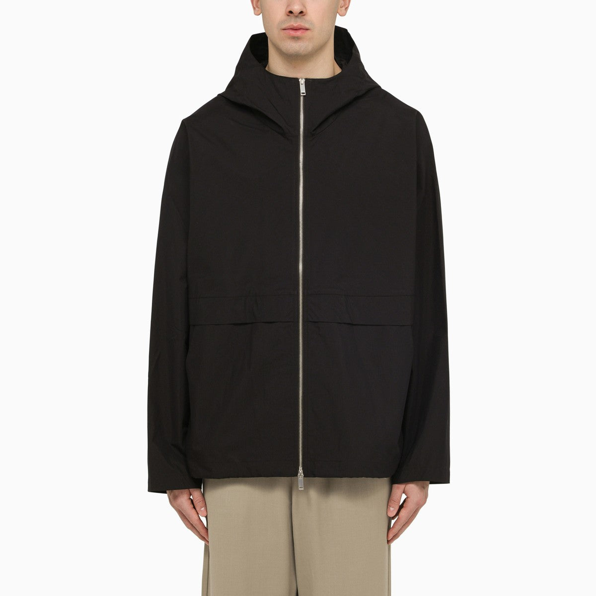 STUDIO NICHOLSON Navy blue jacket in cotton blend