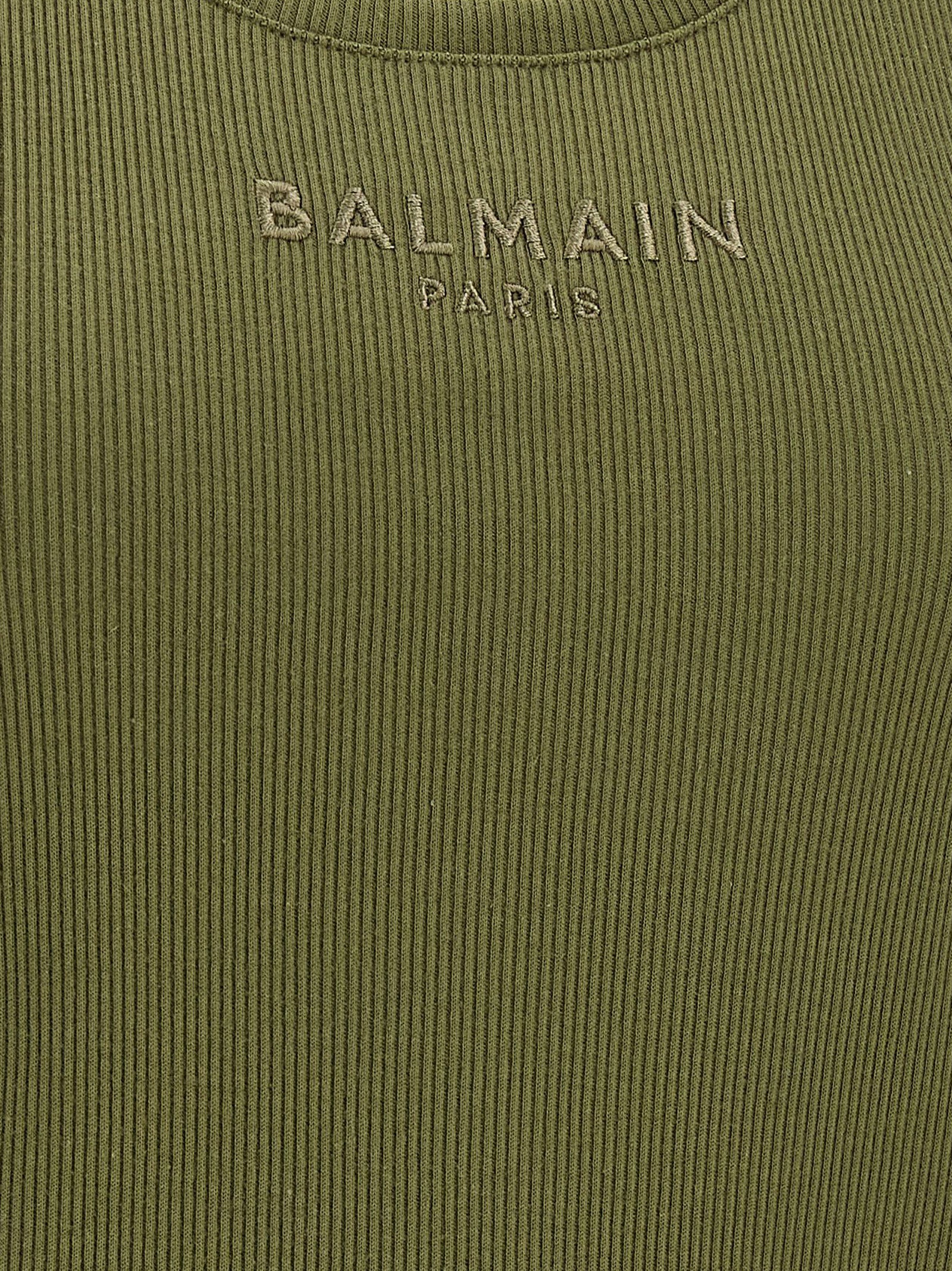 Balmain Logo Embroidery Tank Top