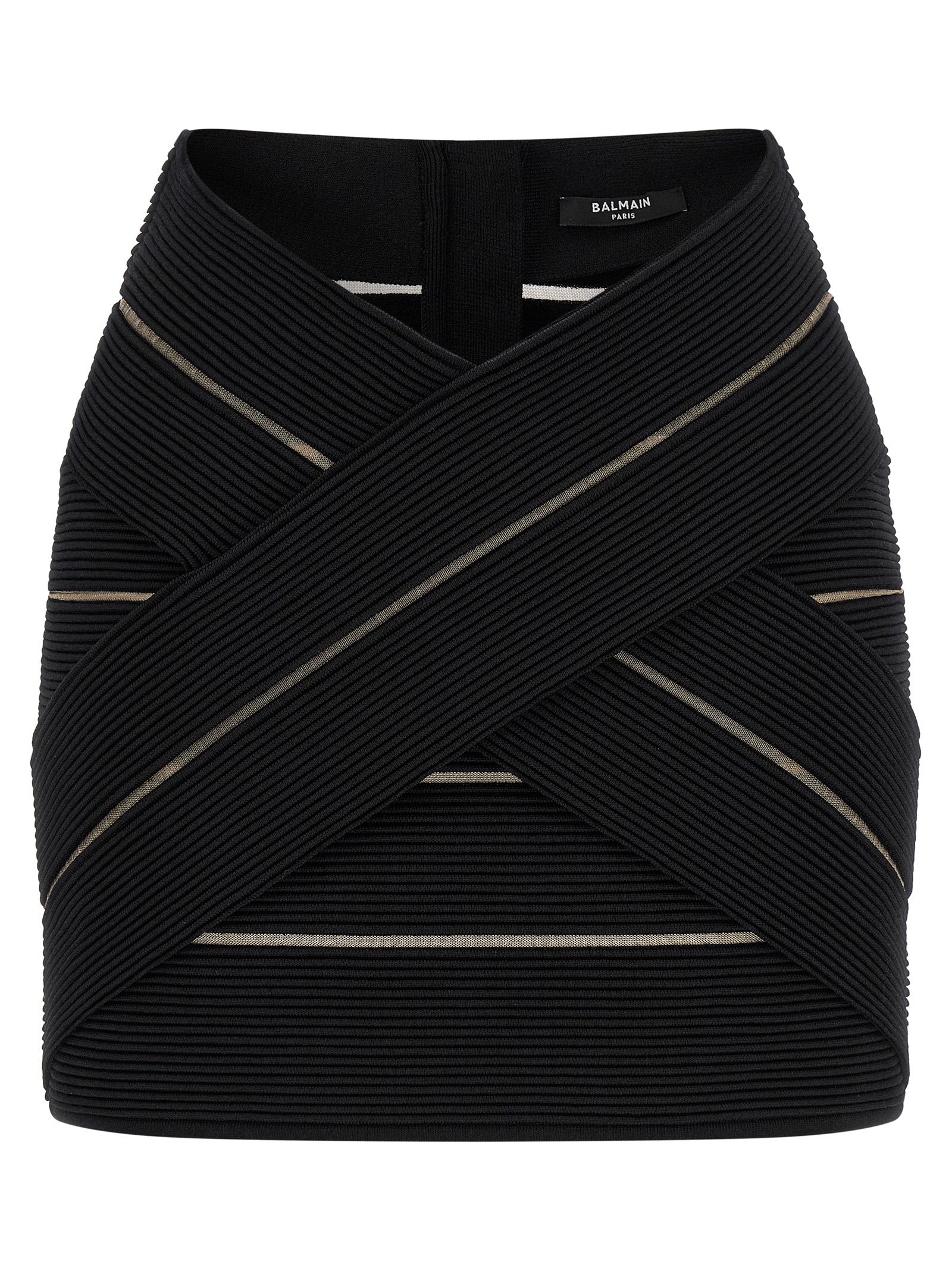 Balmain V-shaped Waist Skirt