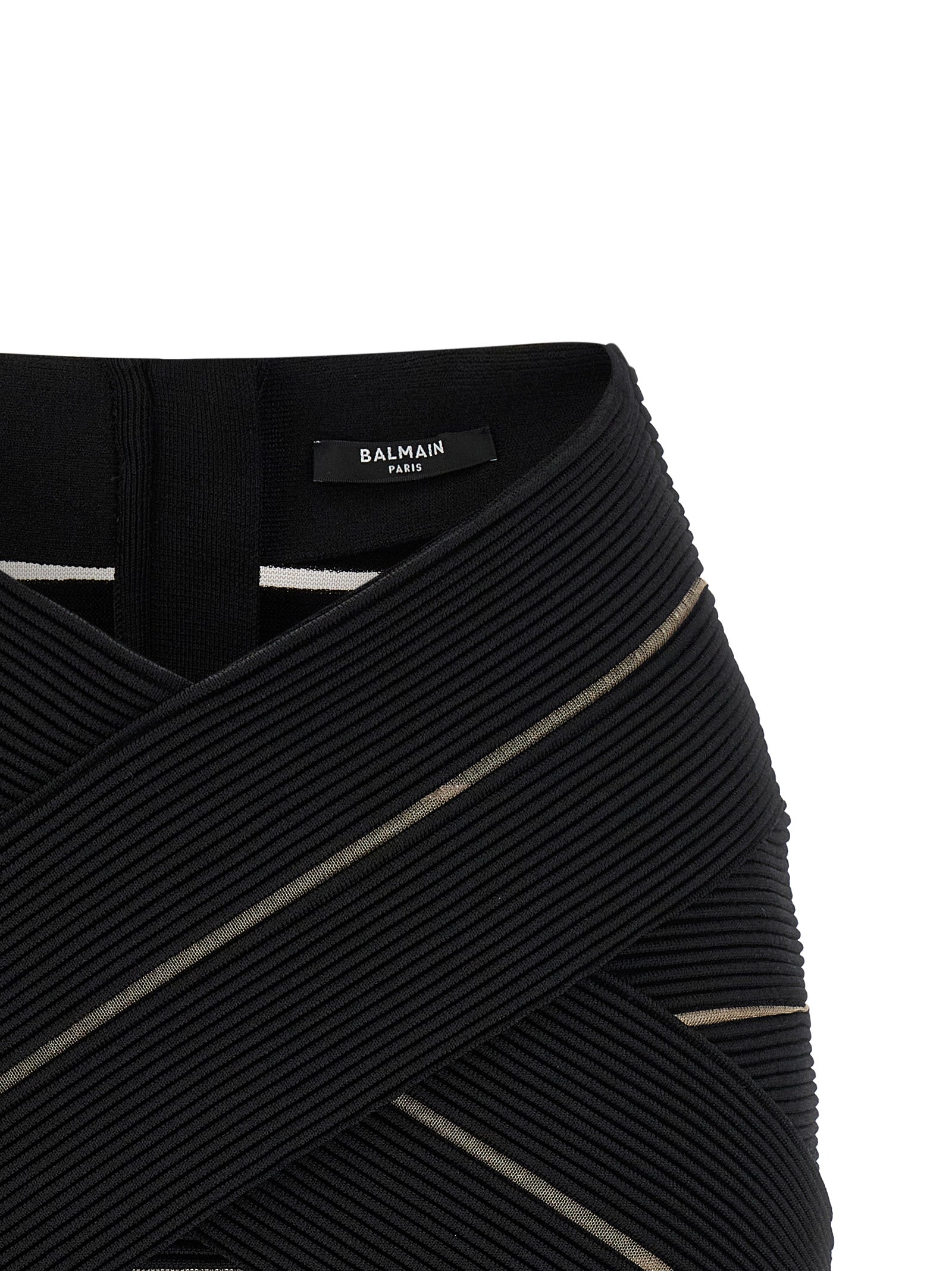 Balmain V-shaped Waist Skirt