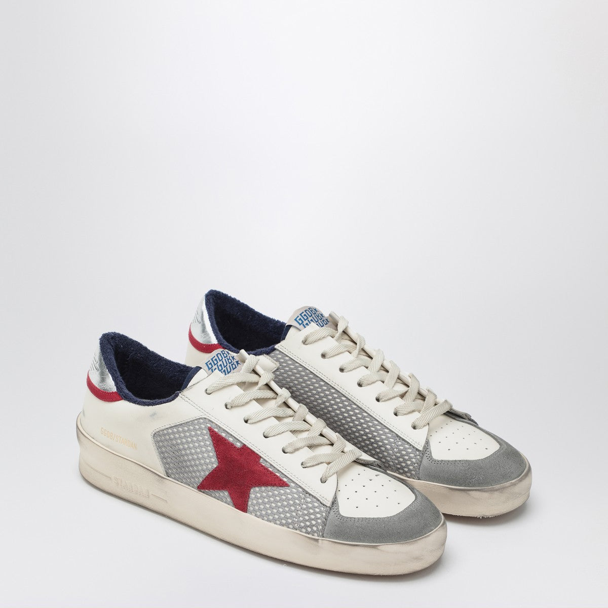 Golden Goose Sneaker Stardan white/grey/red