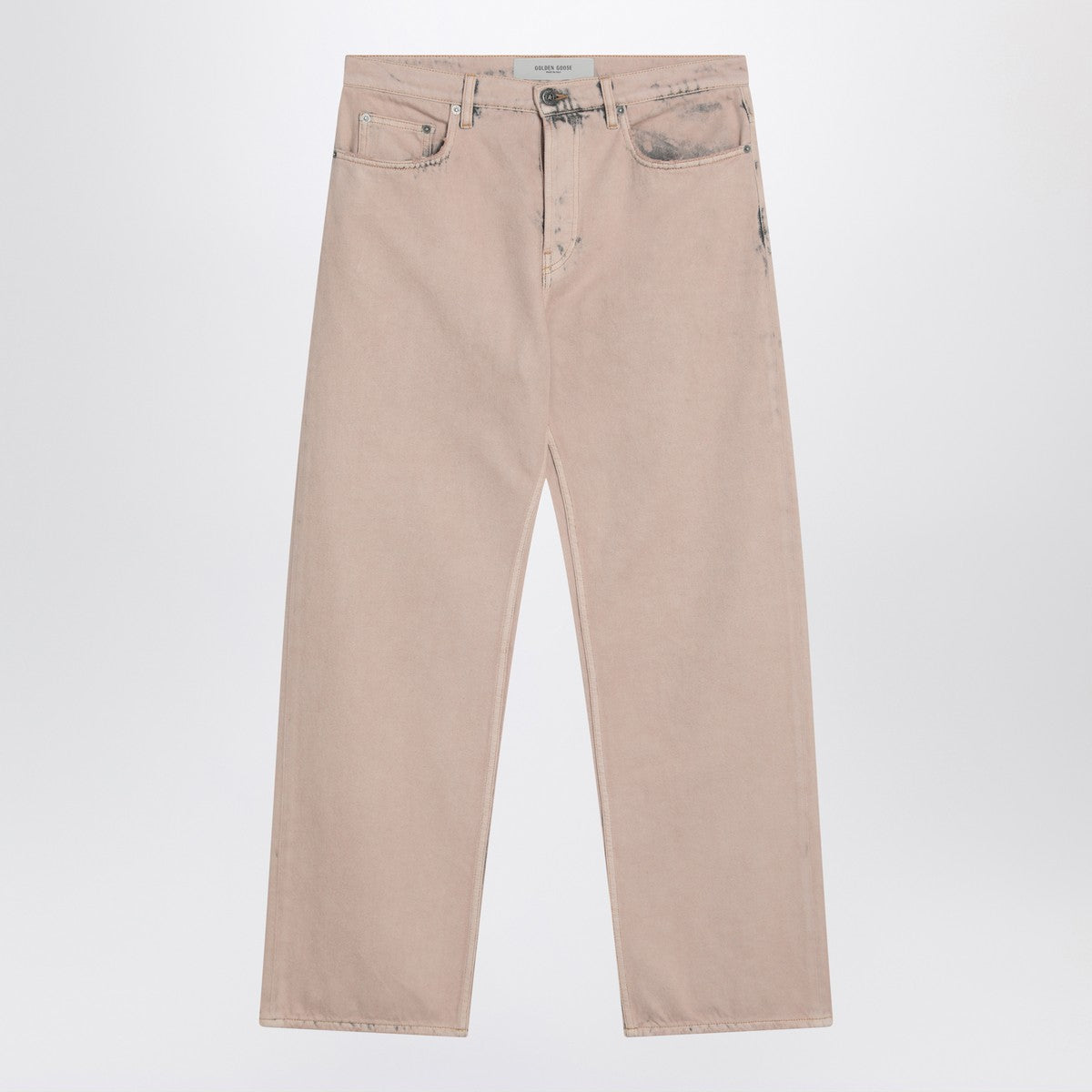 Golden Goose Dyed-effect pink denim jeans