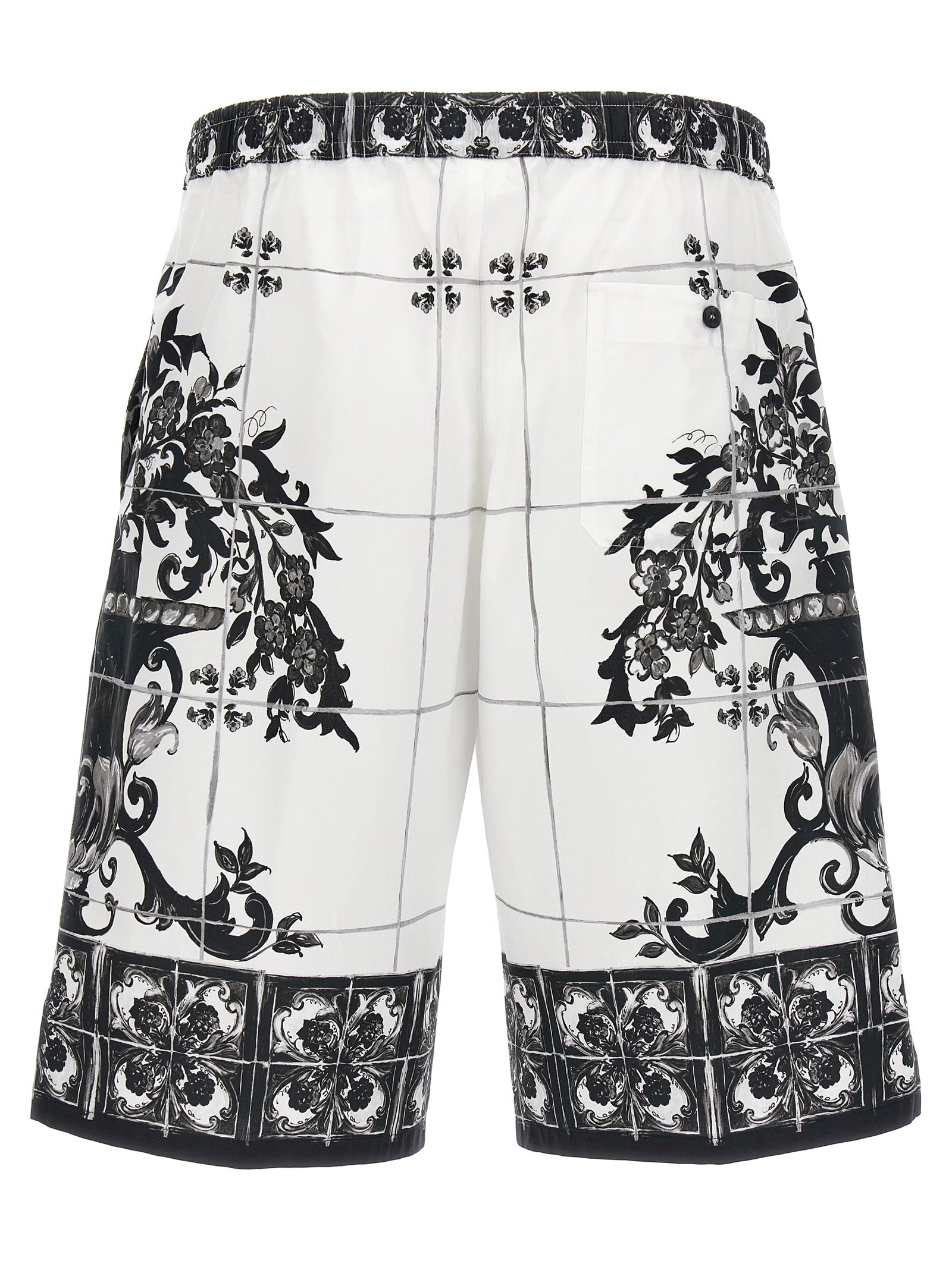 Dolce & Gabbana Maiolica Print Bermuda Shorts