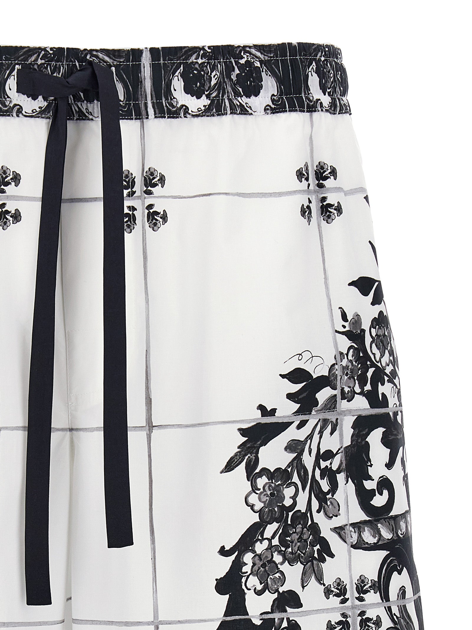 Dolce & Gabbana Maiolica Print Bermuda Shorts