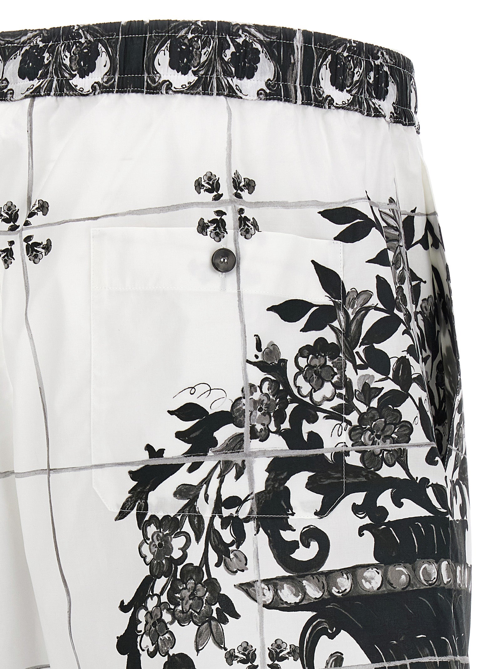 Dolce & Gabbana Maiolica Print Bermuda Shorts
