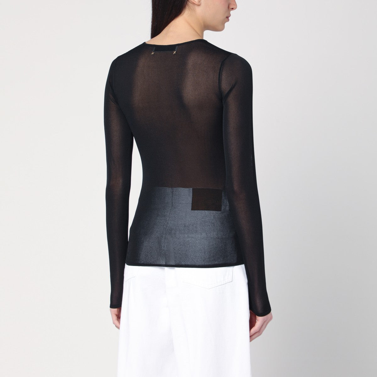 Golden Goose Black semi-transparent sweater