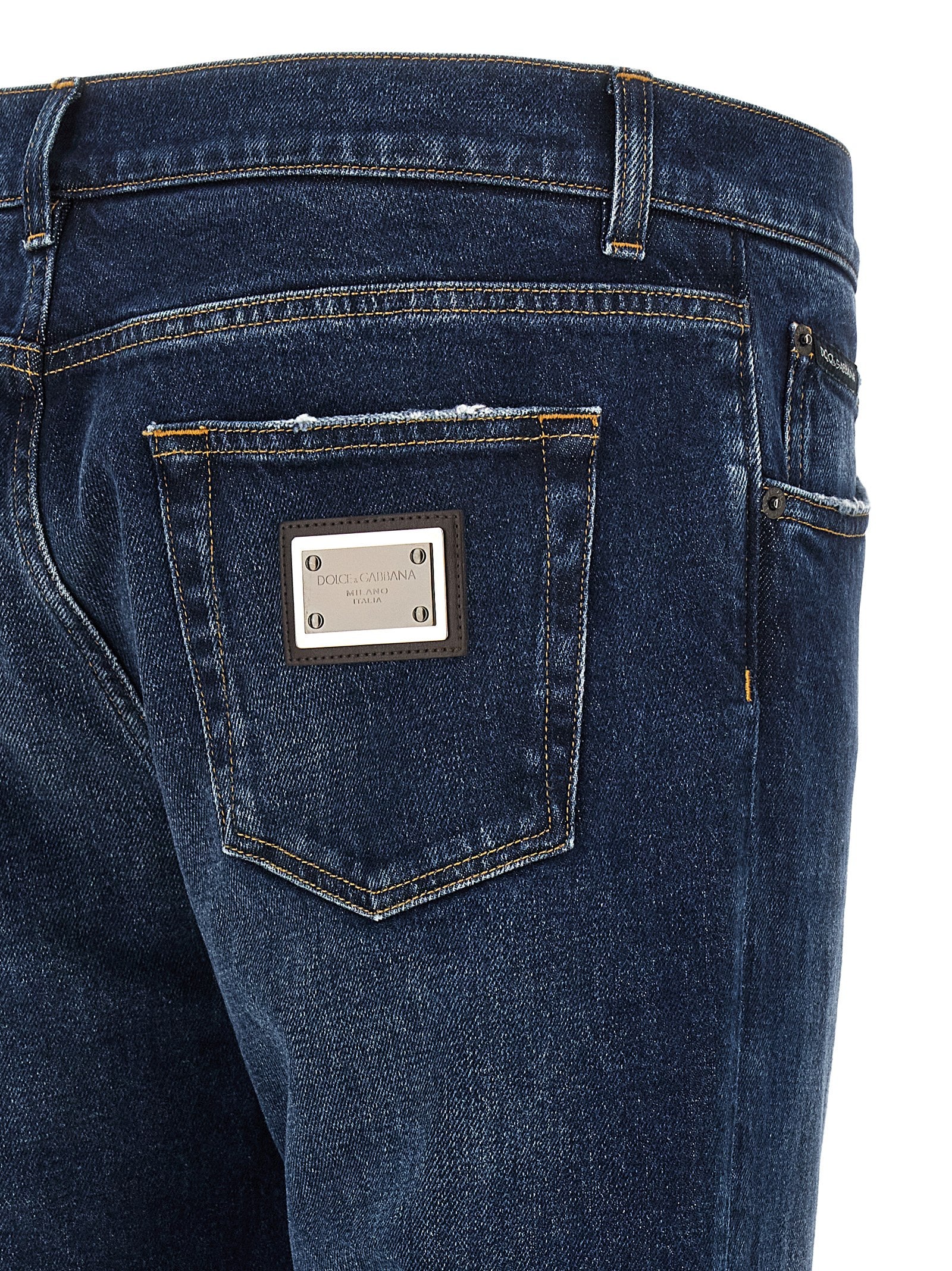 Dolce & Gabbana Logo Plaque Jeans