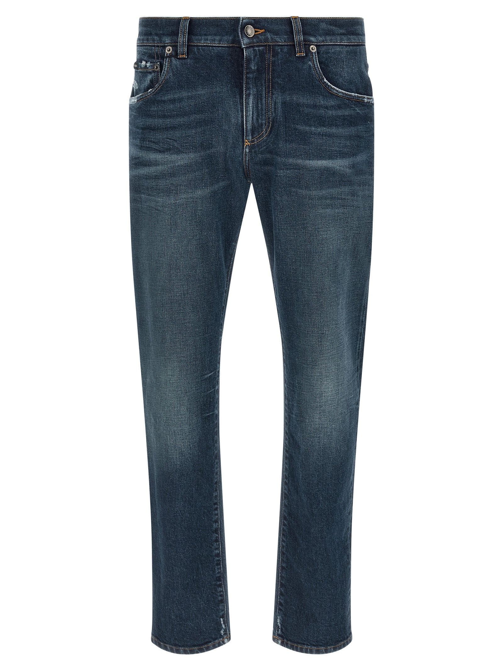 Dolce & Gabbana Logo Patch Jeans
