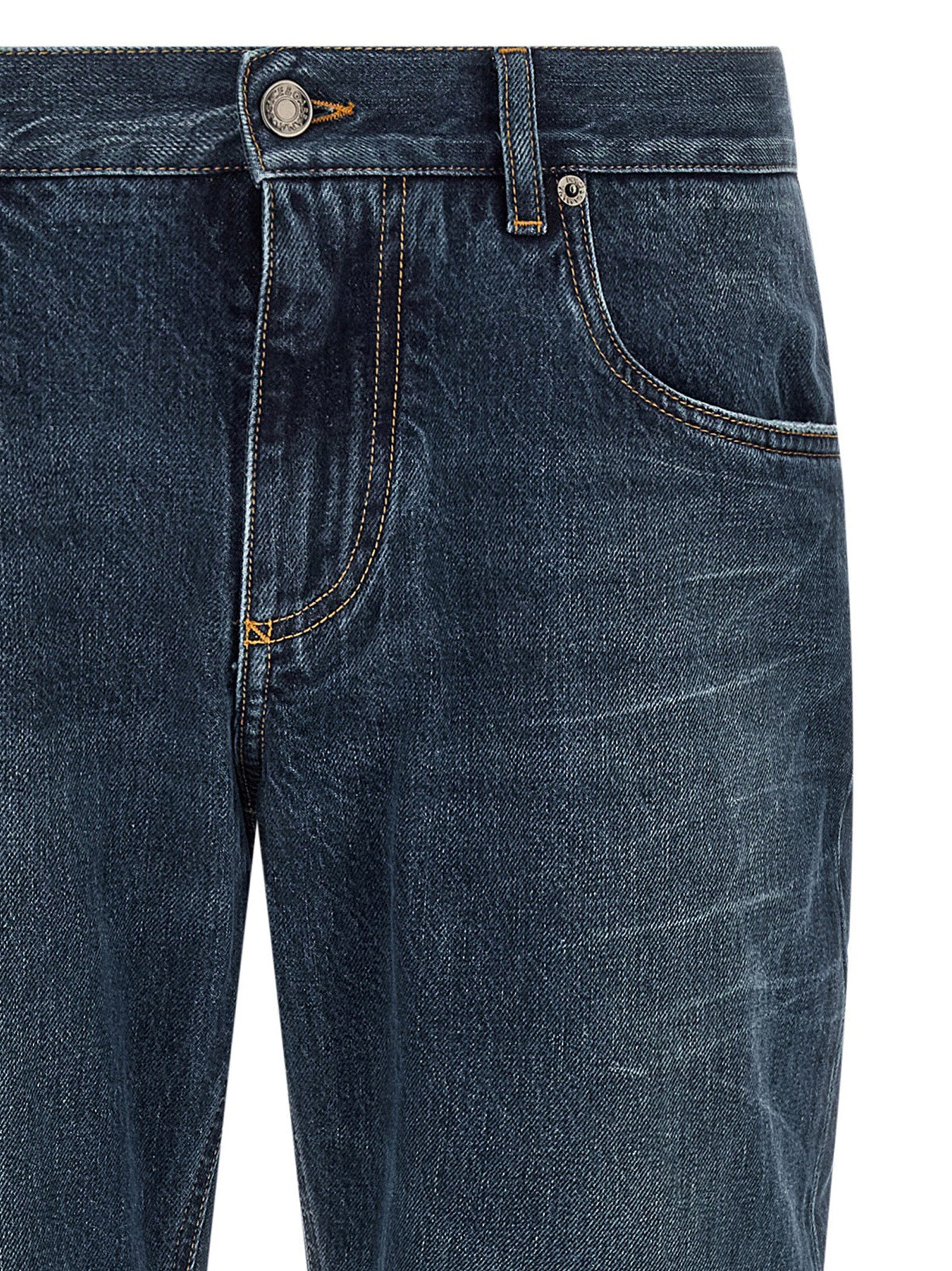 Dolce & Gabbana Logo Embroidery Jeans