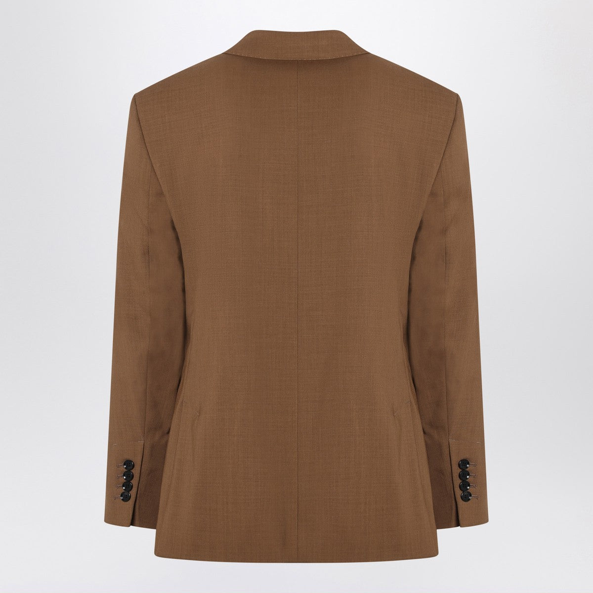 Ami Paris Hazelnut single-breasted wool jacket