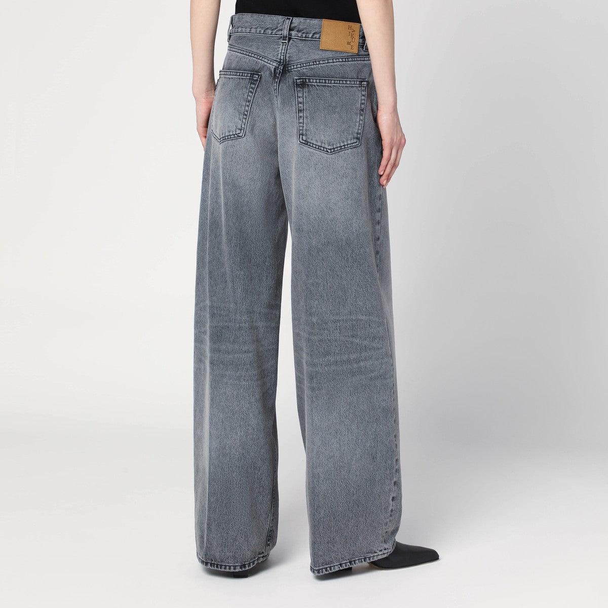 HAIKURE Grey washed effect Bethany jeans