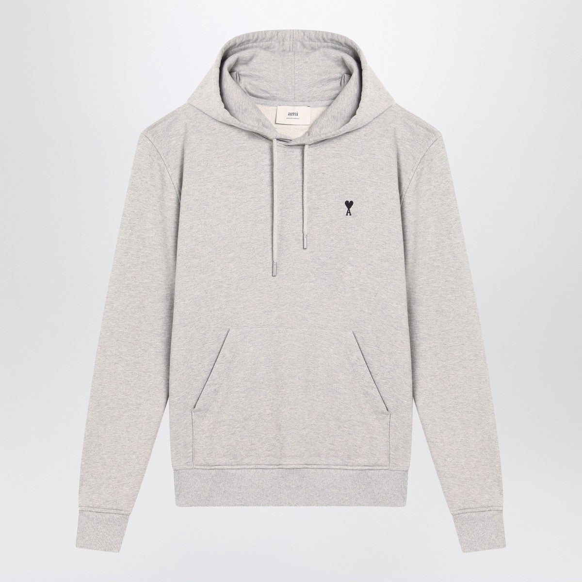Ami Paris Grey Ami De Coeur hoodie