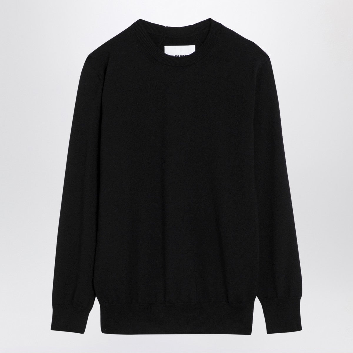 Jil Sander Black wool crew-neck sweater