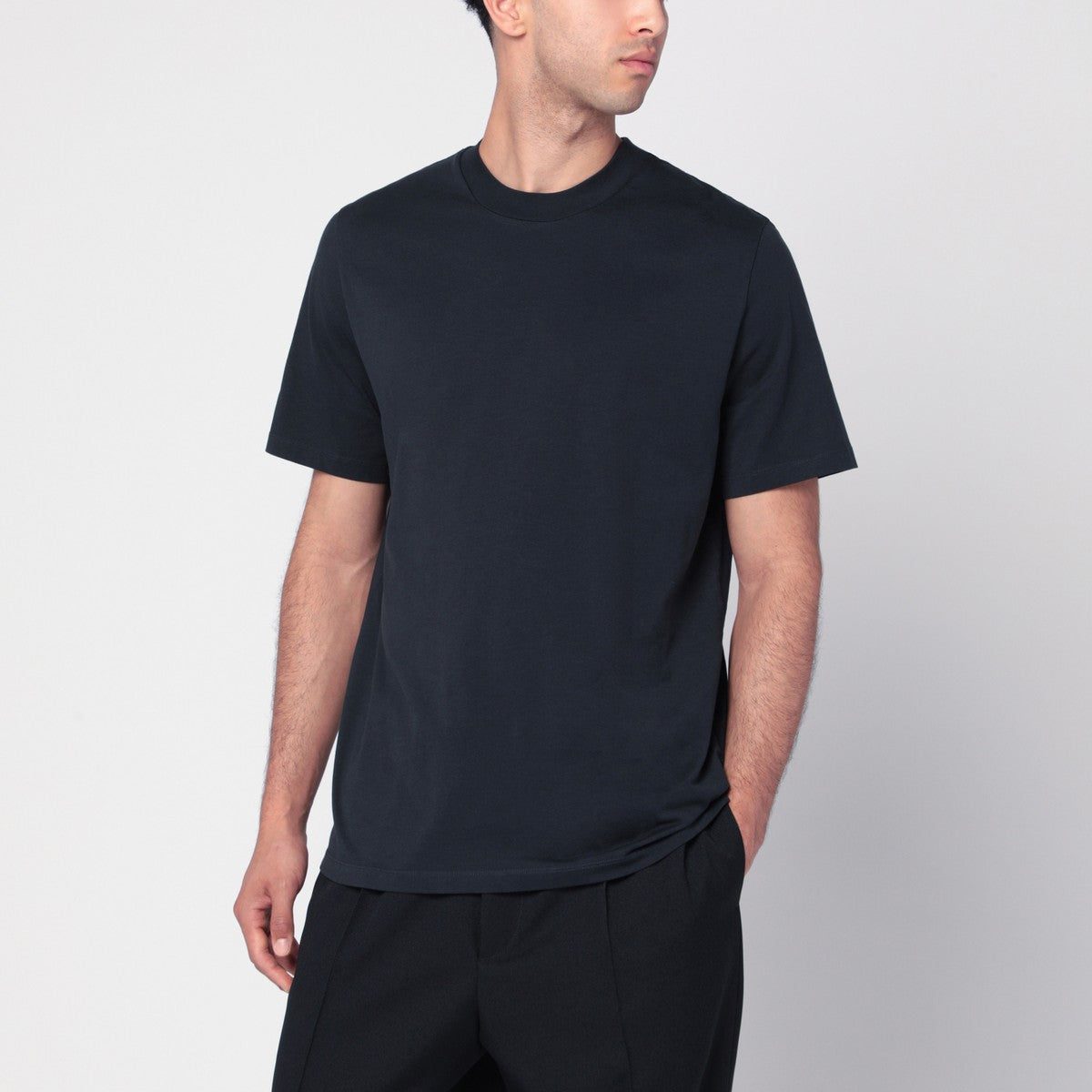 Jil Sander Dark blue cotton T-shirt
