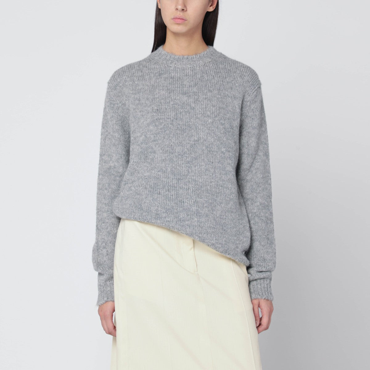Jil Sander Light grey wool-blend sweater