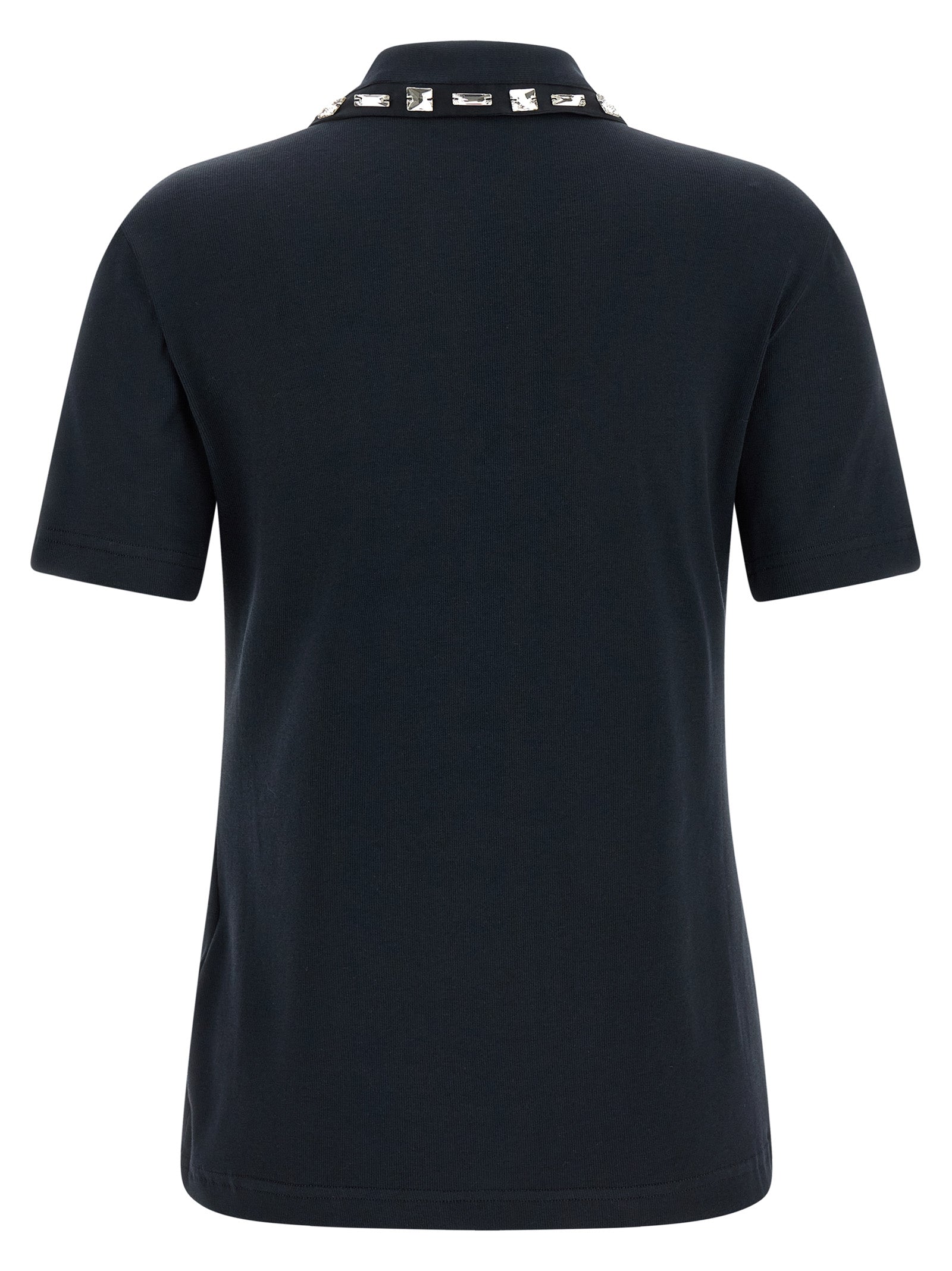 Fabiana Filippi Crystal Collar Polo Shirt