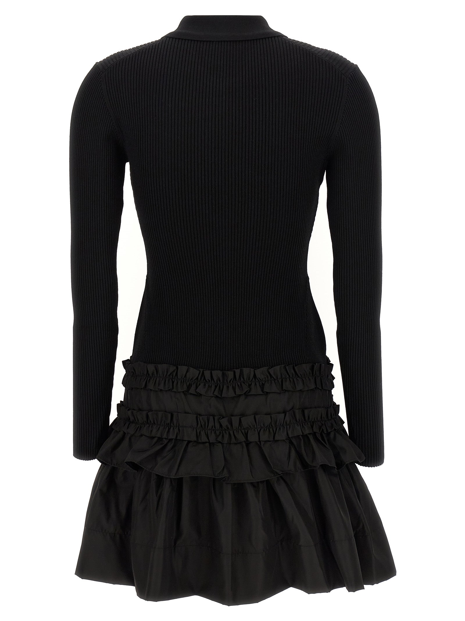 Ganni Melange Rib Knit Mini Dress