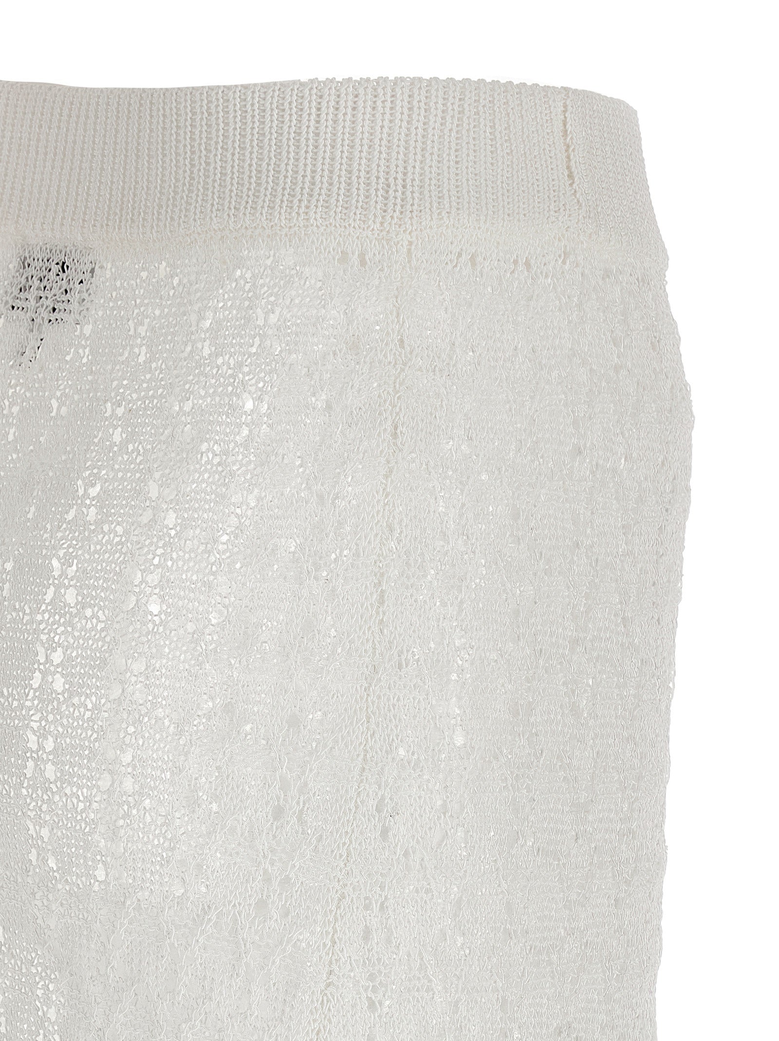 Ganni Shiny Pointelle Knit Skirt