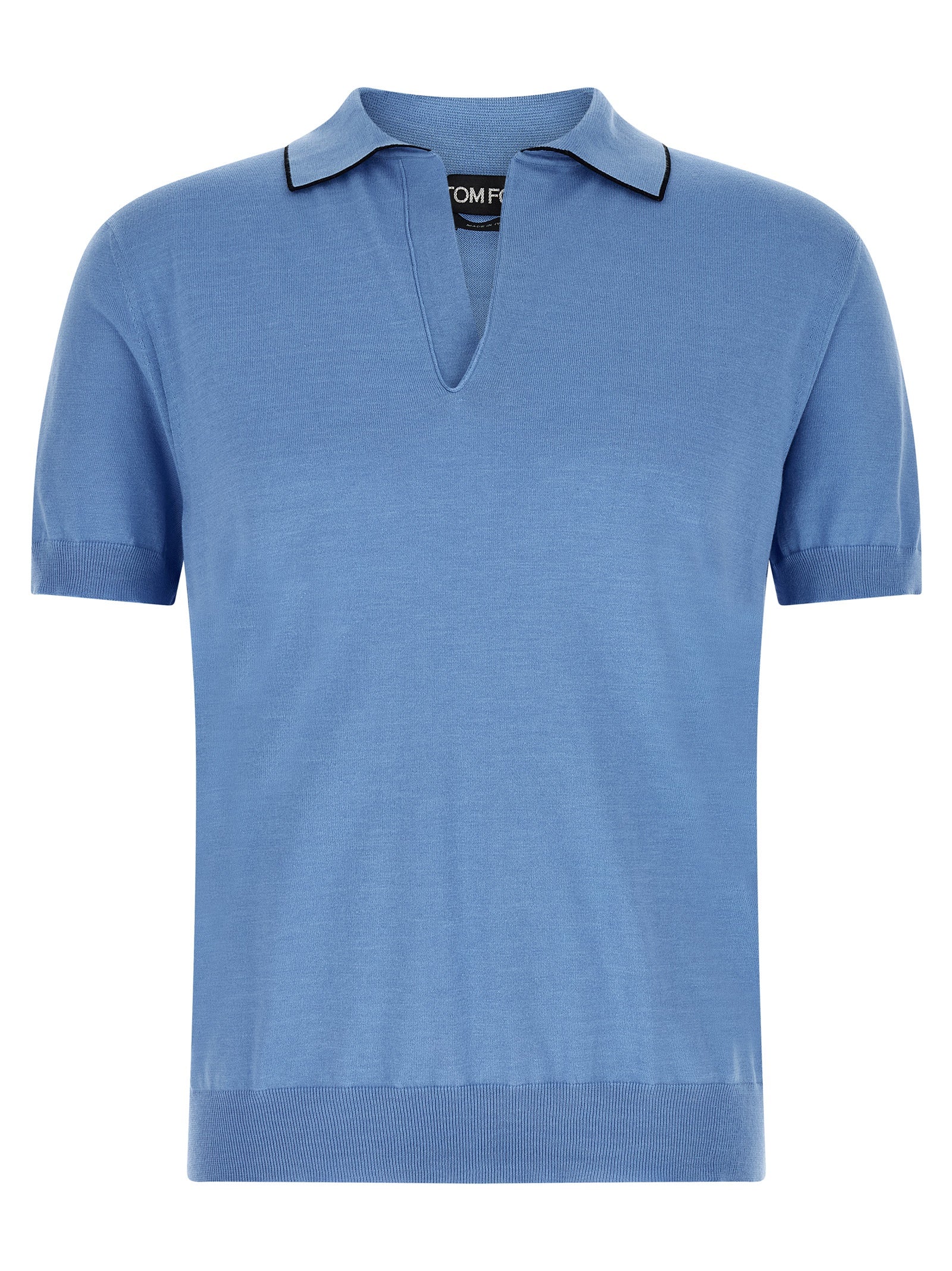 Tom Ford Cotton And Silk Polo Shirt