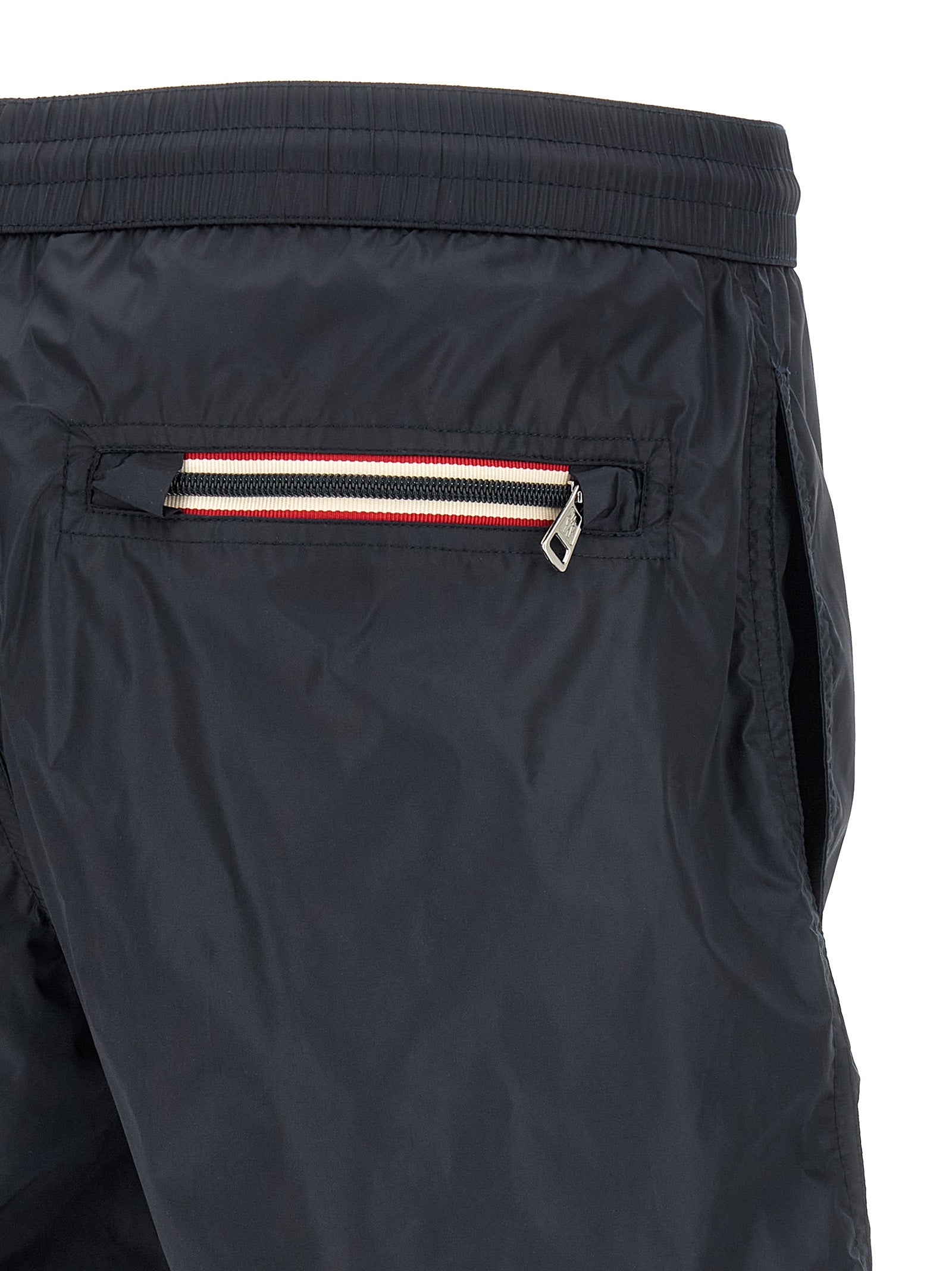 Moncler Tricolor Logo Patch Swimsuit